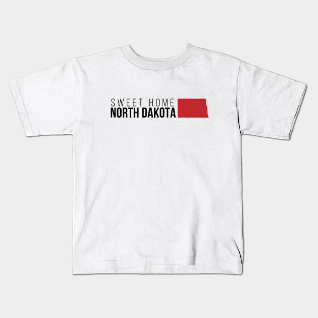 Sweet Home North Dakota Kids T-Shirt by Novel_Designs